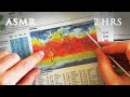 Asmr 2 hrs climate zones of the world  map tracing