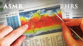 ASMR 2 hrs Climate Zones of the World | Map Tracing