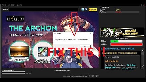 RF Online Remastered || Cara Mengatasi "Forgery File telah ditemukan" Setelah Edit WASD ( TUTORIAL)