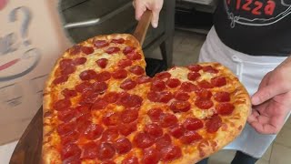 Celebrate Valentine s Day with heart-shaped pizzas