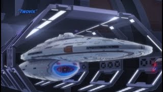 The Cerritos Crew board the USS Voyager - Star Trek: Lower Decks 4x01 