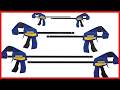 IRWIN QUICK-GRIP Mini Bar Clamp Set: Reliable One-Handed Clamping Power