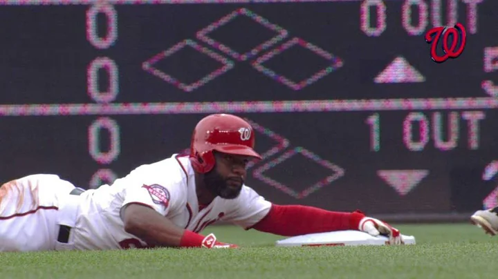 ATL@WSH: Span singles, advances to second on error