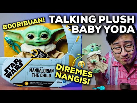 Baby Yoda Ini Diremes Malah Ngomong Unboxing Review Talking Plush Hasbro The Child Youtube