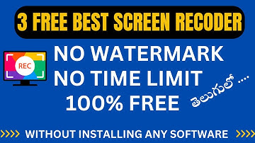 3 Free Best Computer Screen Recording Software