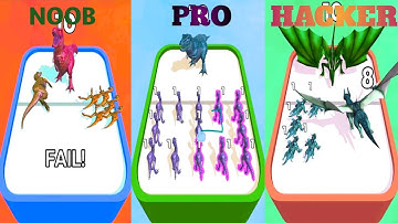 Perang Melawan Bos Dinosaurus | Merge Master - Dinosaur Fusion MAX LABELS New Game Android ios game