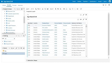 HCM Analytics | How do I drill to more detail in OTBI?