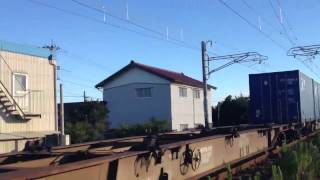 日本海縦貫線貨物列車1072レ 牽引機：EF81 735