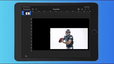 Importing a Picture in Keynote