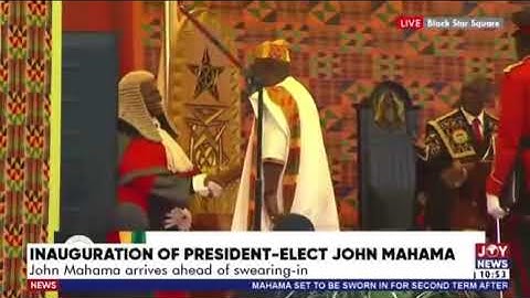 President Mahama's Inauguration: Did CJ snob the Clerk Of Parliament?