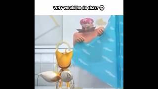 Tails SCARES Eggman 💀 #sonic #memes @t4thdoh