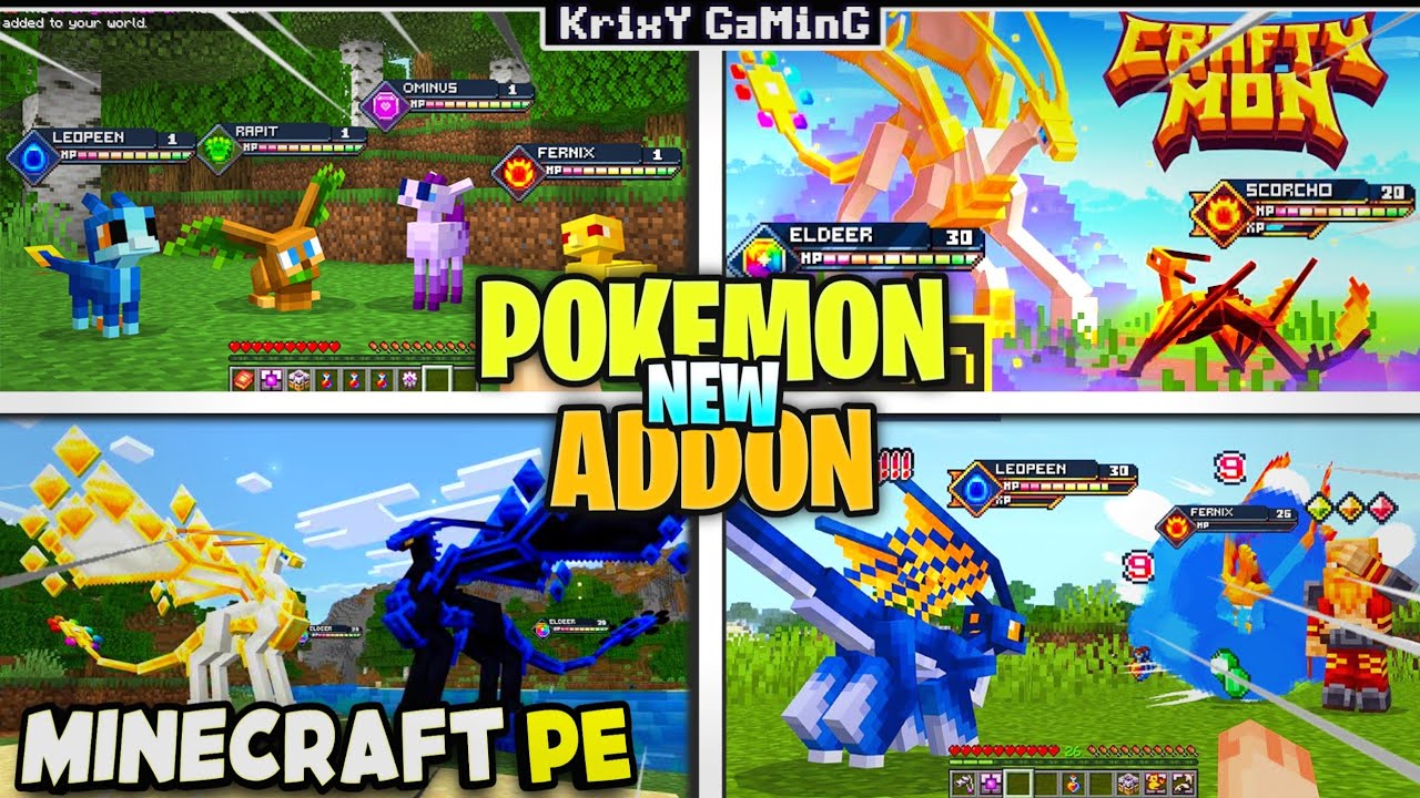 THIS POKÉMON MOD CHANGES MINECRAFT FOREVER! 🔥 ( CRAFTYMON ADDON 2025 )