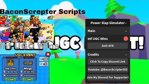 [FREE UGC] Power Slap Simulator OP Scripts - INF UGC WINS