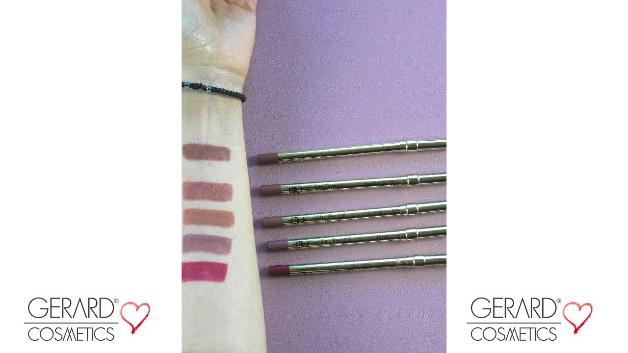 Best lip pencils Gerard Cosmetics 💓 Beauty and Lifestyle with Ahi 