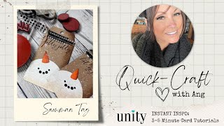 Unity Quick Craft: Easy Snowman Tag with Circle Stamps