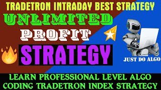 Call Ratio Back Spread Tradetron  strategy |Limited Loss | Unlimited Profit  Option Trading Strategy