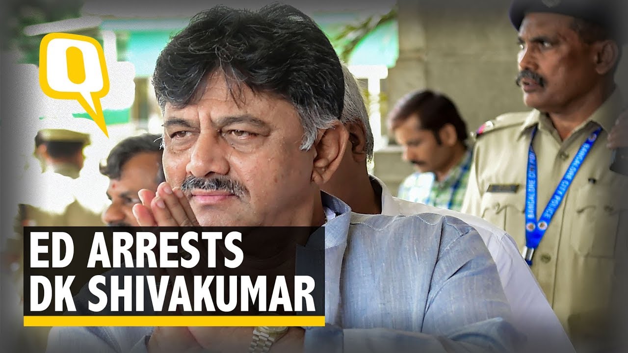ED arrests ex-Karnataka minister and Congress leader D.K. Shivakumar | The Quint