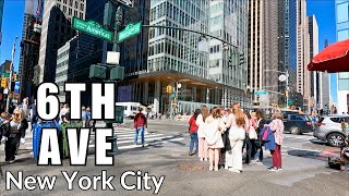 New York City's 6th Avenue walk around | walking in Manhattan NYC