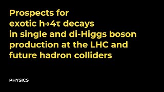 Prospects for exotic h→4τ decays in single and di Higgs boson production at the LHC and future hadro