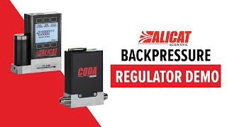 Alicat Instruments: Demo - Fast Flow Control Using a Backpressure Regulator screenshot 2