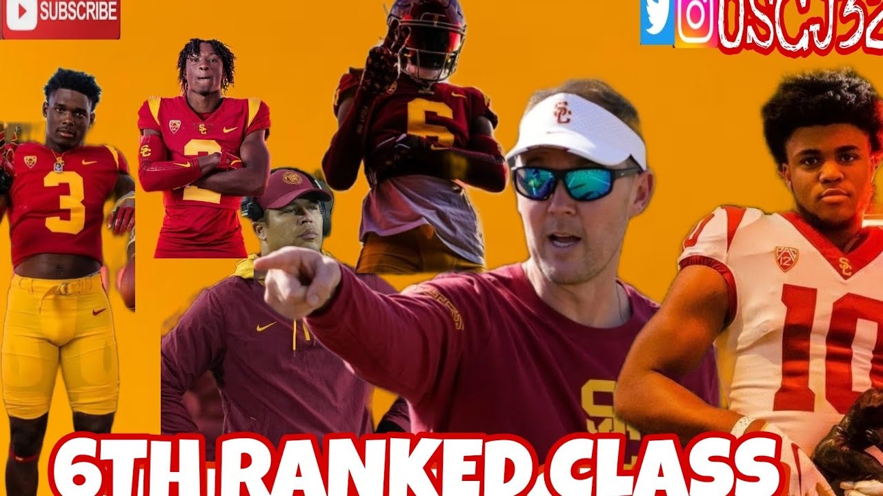 USC FOOTBALL MOVES TO 6TH IN RECRUITING RANKING - YouTube