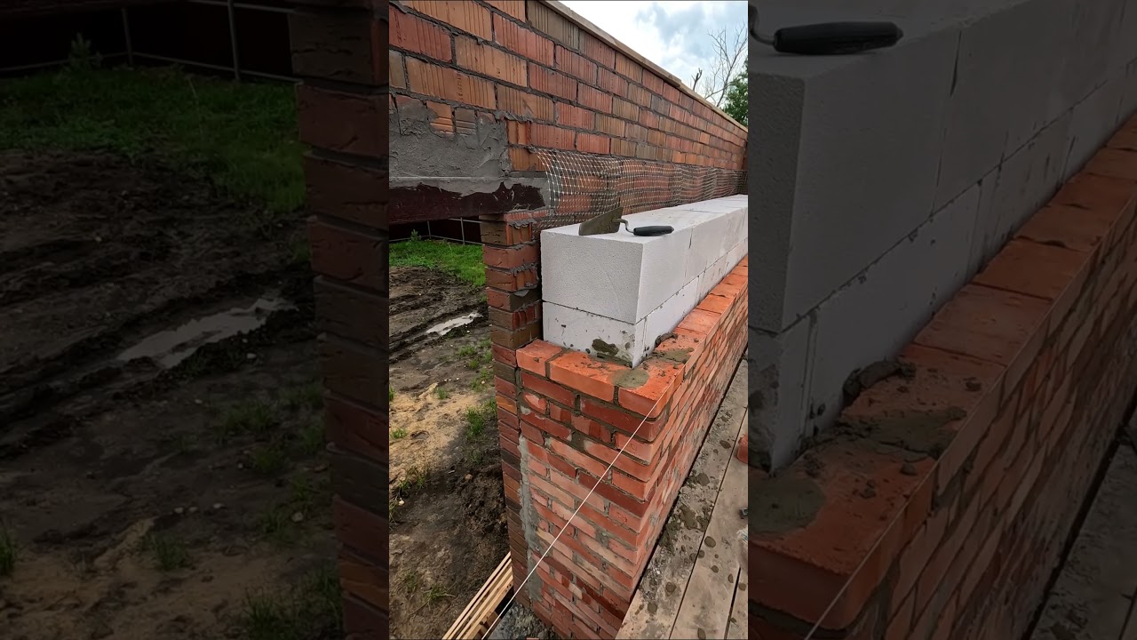 Очень теплая стена толщиной 64 см. Very warm wall 64 cm thick