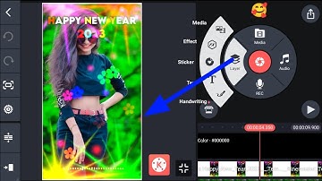 Happy new year 2023 WhatsApp status kinemaster video editor