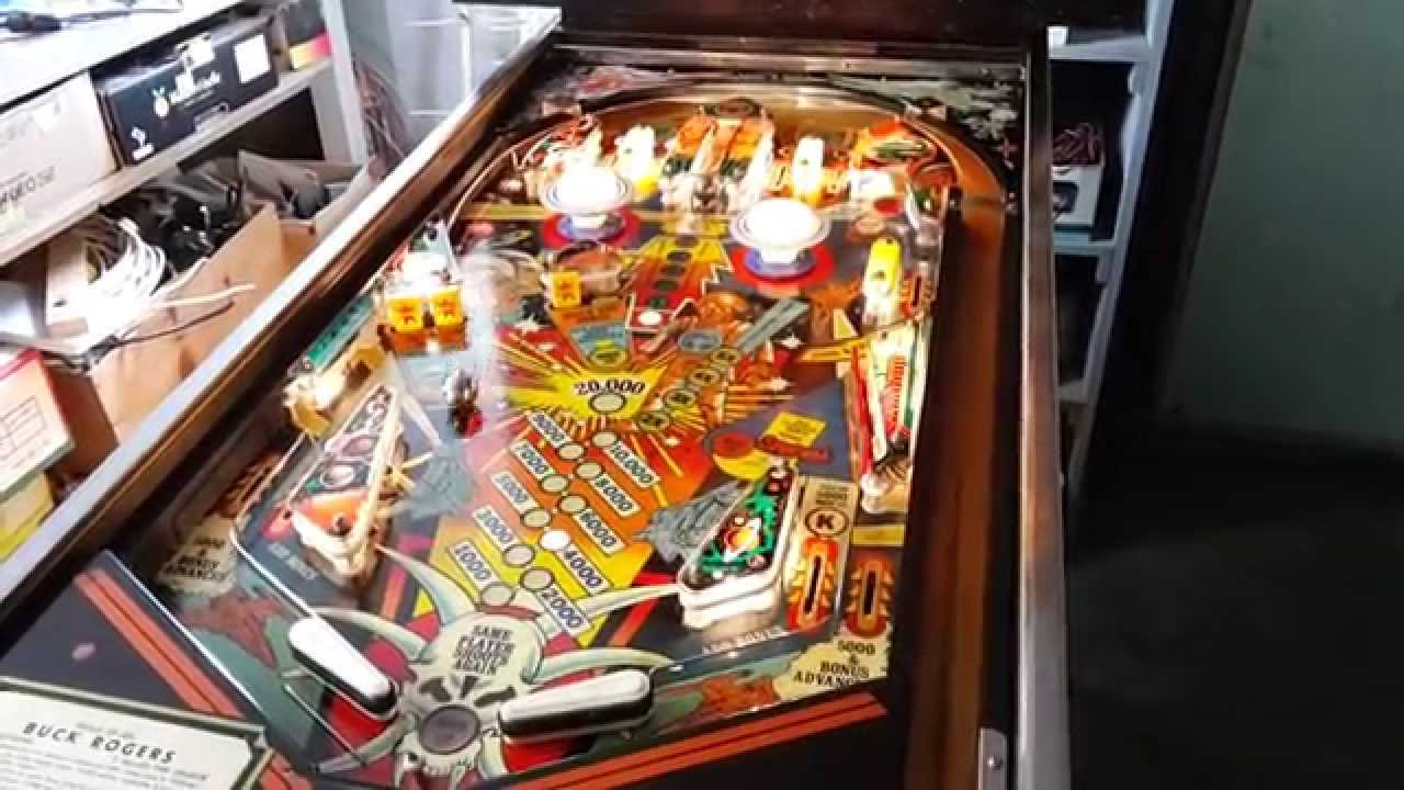 Démo flipper Gottlieb Buck Rogers YouTube