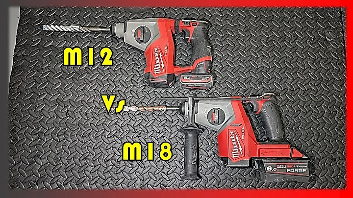 Milwaukee 2908 vs 2508 (M18 vs M12 fuel SDS rotary hammers）