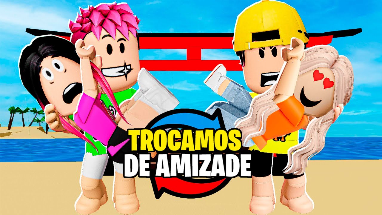 TROCAMOS DE AMIZADE POR 24 HORAS NO BROOKHAVEN RP! *Deu Treta*