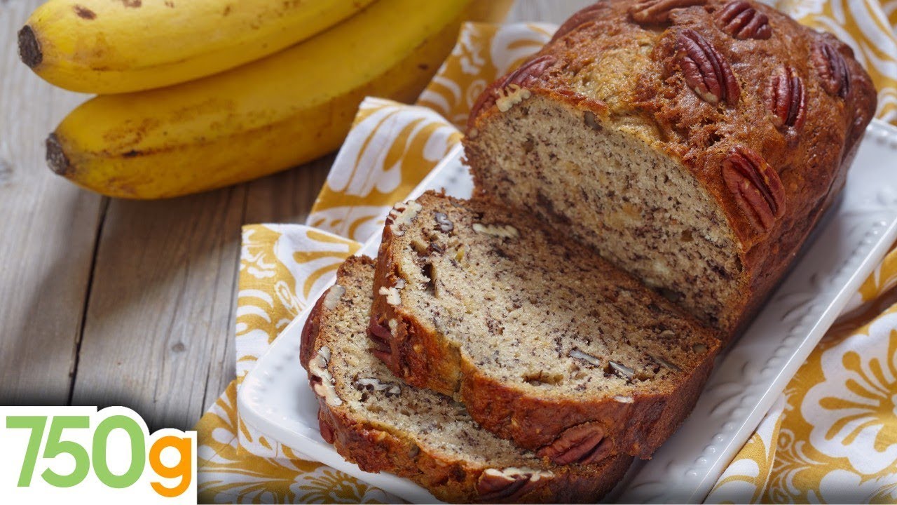 Banana bread ou Cake à la banane - English subtitles - 750g