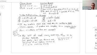 4.1 General Vector Spaces and Subspaces part A