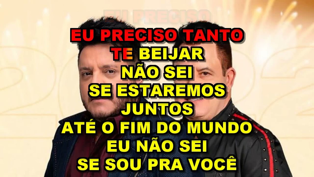 ** Karaoke ** Bruno & Marrone ** Já Não Sei Mais Nada **