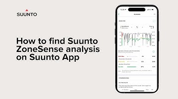 How to view Suunto ZoneSense analysis in Suunto app