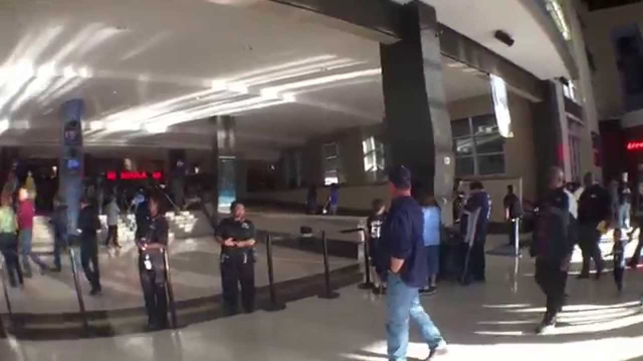 Walking into FedExForum prior to Game 1 vs. Trail Blazers