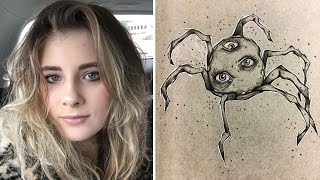 18 Year Old Schizophrenic Girl's Interesting Drawings