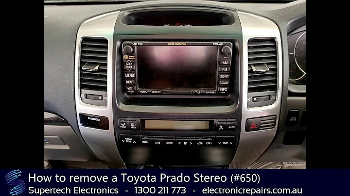 How to remove a Toyota Prado Stereo (#650)