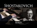 Shostakovich - Elegy/Lullaby (piano transcription)