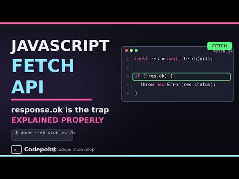 JavaScript Fetch API — The Mistake Almost Everyone Makes