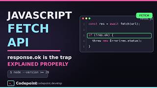 JavaScript Fetch API — The Mistake Almost Everyone Makes