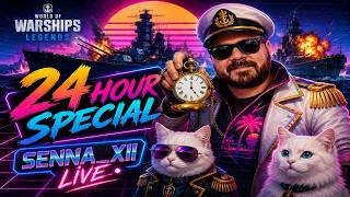 THE 24 HOUR WARSHIP MARATHON! 🔥 | WoWSL LIVE Part 3 !