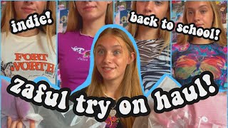 huge ZAFUL back to school try on haul! | brandy melville and indie clothes for cheap!