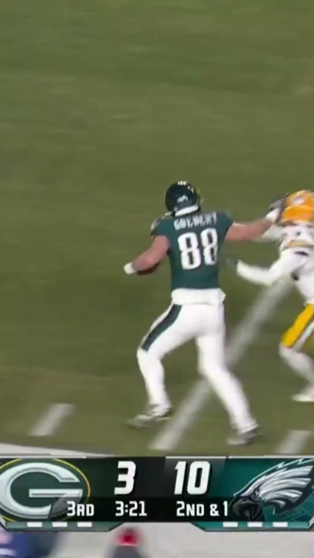 DALLAS GOEDERT WITH AN EPIC TOUCHDOWN, Birds lead 17-3 ?? Eagles vs Packers Wild Card Highlights