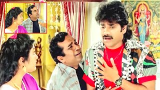 Nagarjuna And Brahmanandam Old Telugu Full Comedy Movie Scene | Nede Vidudala