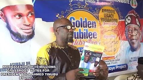 MOBILISATIONS OF 10MILLIONS GRASSROOTS, VOTES FOR BOLA AHMED TINUBU 2027.