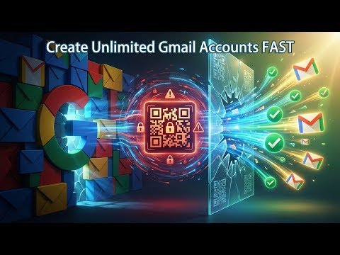 Google QR Code Finally Solved 🔥 Create Unlimited Gmail Accounts Automatically 2026 (No Manual Work)