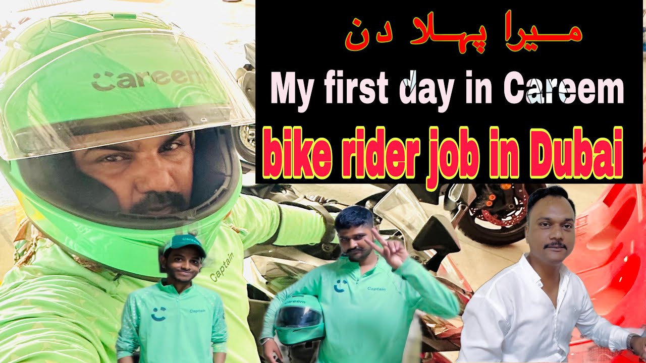 My first day in Careem. bike rider job in Dubai