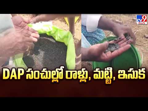 Kadapa : DAP సంచుల్లో రాళ్లు, మట్టి, ఇసుక - TV9