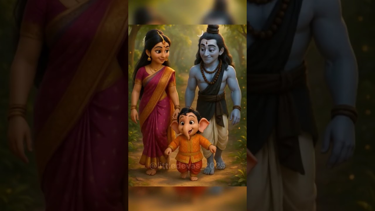 Nature Retreat | Bal Ganesha with Shiva & Parvati! 