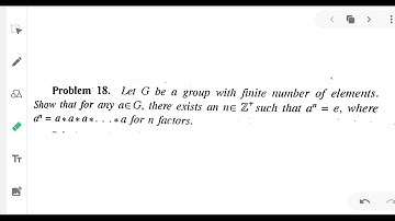 Problems on elementary properties of group video 2